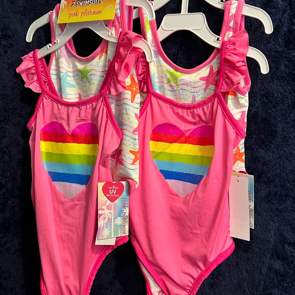 2 Multi Pack Girl Swim Suits !